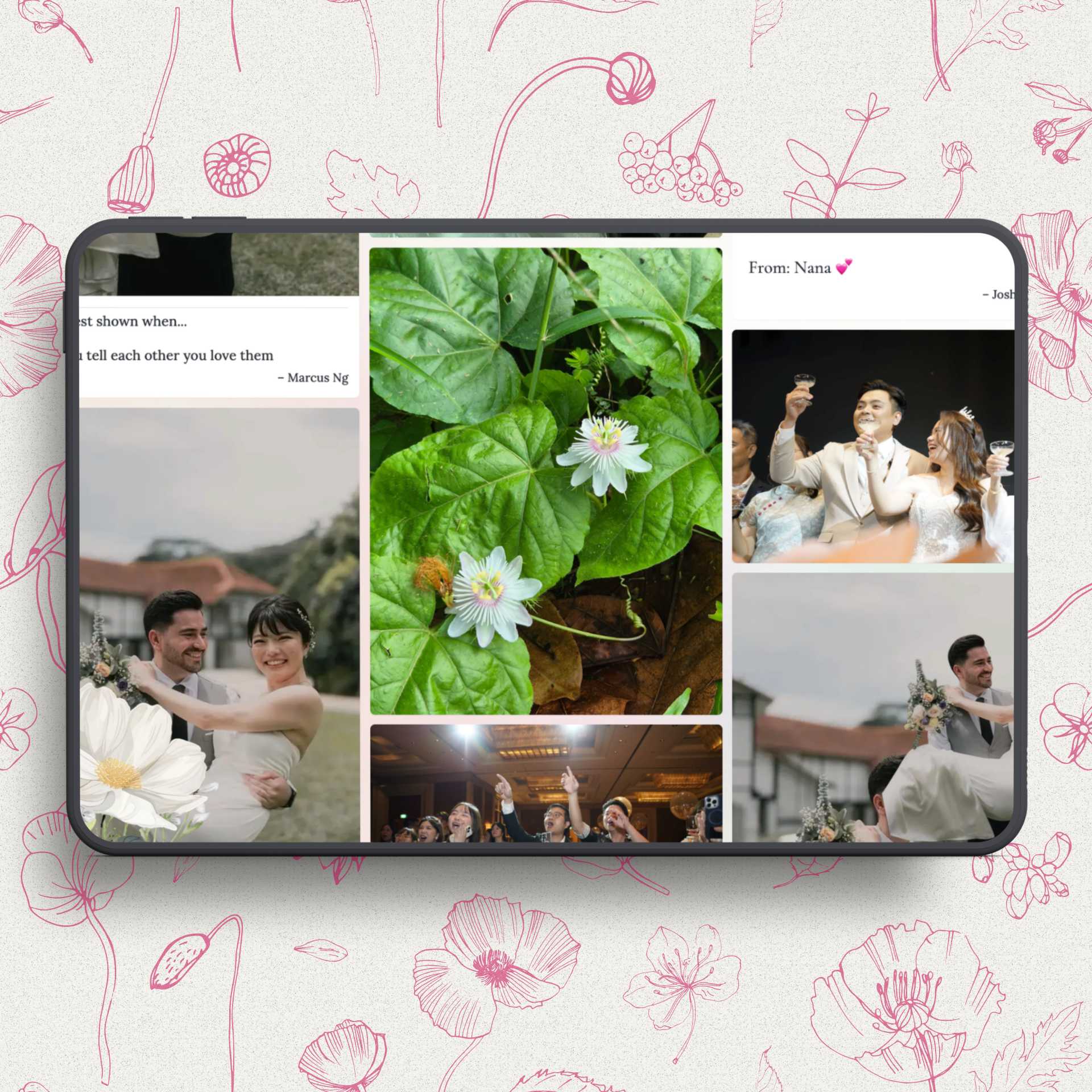 Wine Red live wall preview